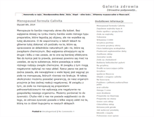Tablet Screenshot of galeriasim.pl